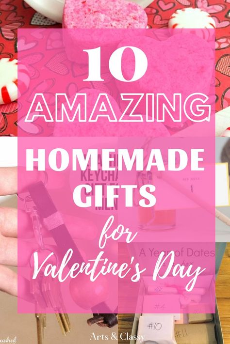 Valentine’s Day is just around the corner! I find that the most special gifts are the homemade gifts made just for you. Even if you are making a gift for your boyfriend or spouse, one of these 10 ideas will inspire you. #valentinesday #diygifts #homemade #giftideas #giftsforhim #giftsforher #valentinesgifts Homemade Valentines Gifts, Best Homemade Gifts, Anniversary Gift Ideas For Him Boyfriend, Homemade Valentines Gift, Diy Anniversary Gifts For Him, Boyfriend Ideas, Diy Gifts To Make, Creative Holiday Gifts, Diy Anniversary