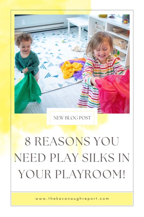 Are you looking for ideas to spark your child's imagination and provide opportunities for uninterrupted play? Play silks are one of the best open-ended toys you can bring into your Montessori home. From providing a natural material for imaginative play to helping children learn to take turns and create stories, there are so many reasons we love play silks. Read on to find out exactly why play silks are one of our favorite Montessori activities! Play Silks Activities, Play Silks Storage, Planning Playtime Preschool, Reciprocal Play Activities, Toddler Independent Play, Montessori Christmas, Play Silks, Montessori Home, Natural Learning