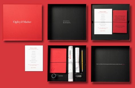 Check Out the Amazing Welcome Kit This Ogilvy Office Gives Each New Hire | Adweek Sales Kit, Ogilvy Mather, Welcome Kit, Company Swag, Employee Onboarding, Employee Handbook, Welcome Packet, First Day Of Work, Publicidad Creativa