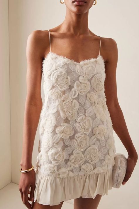 Mini evening dresses | SheerLuxe Rehearsal Dinner Outfits, Dresses For Summer, Evening Mini Dresses, Event Outfit, Grad Dresses, Looks Chic, Ivory Color, Dress For Women, Vera Wang