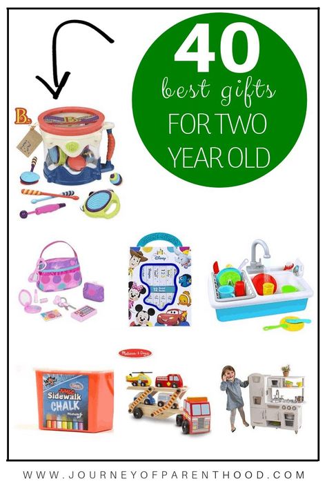 The best toys for two year old toddlers - a gift guide for 2 year old boys and girls as well as tons of gender neutral toy ideas. 40 favorites from a mother of four with a wide range of price options. #twoyearoldgifts #giftguide #twoyearoldtoys #toddlergiftideas Best Toys For 2 Year, Toys For 2 Year, Gender Neutral Toys, Mother Of Four, Easy Homemade Gifts, Toy Ideas, Best Toys, Green Toys, Two Year Olds