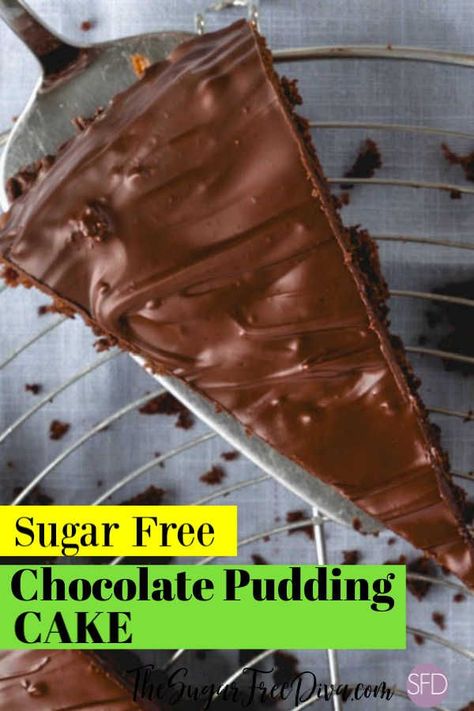 Sugar Free Chocolate Pudding, Sugar Free Cakes, Sugar Free Desserts Easy, Chocolate Pudding Cake, Sugar Free Baking, Sugar Free Pudding, Sugar Free Recipes Desserts, Sugar Free Cake, Sugar Free Treats