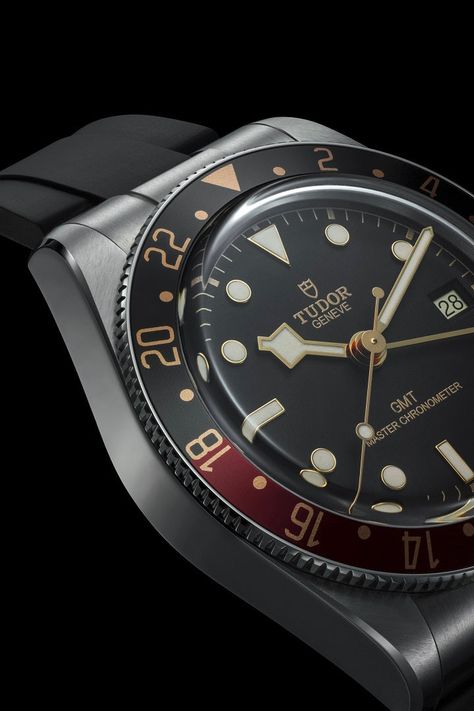 TUDOR - New Watches 2024 BLACK BAY 58 GMT Meet the all-new, Master Chronometer certified Black Bay 58 GMT. With a 39mm diameter case and a bidirectional bezel festooned with warm hues reminiscent of the golden age of air travel, it’s the answer to your jet-setting prayers. TUDOR is introducing an additional model to th Tudor Black Bay 58, Tudor Black Bay, The Tudor, The Golden Age, Rose Gold Engagement, Air Travel, Rose Gold Engagement Ring, Types Of Rings, Gold Engagement Rings