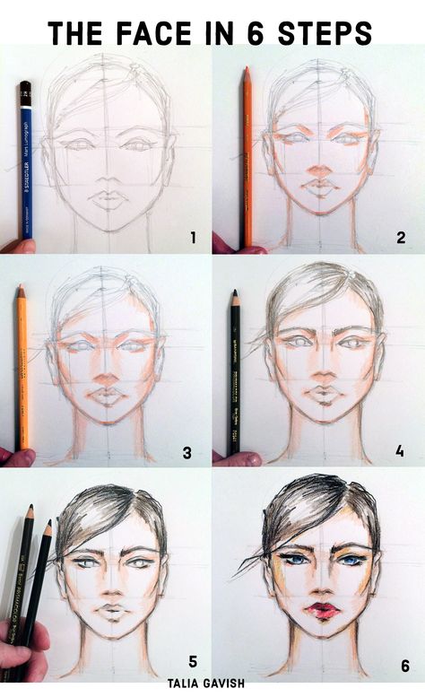 How to color the fashion face in 6 steps. Face Fashion Illustration Sketch, Fashion Figure Face Drawing, Fashion Illustration Face Tutorial, Fashion Illustration Face Drawing, Fashion Sketch Face, Fashion Illustration Face Sketches, Fashion Figure Face, Fashion Face Drawing, Fashion Face Illustration