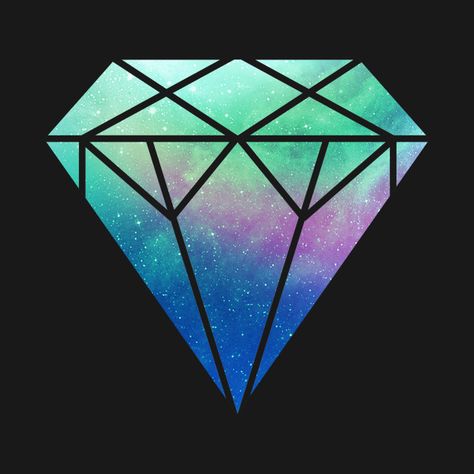 Check out this awesome 'Diamond+Galaxy' design on @TeePublic! Geometric Sketch, Diamond Png, Watercolor Gem, Galaxy Diamond, Diamond Background, Pencil Sketch Drawing, Face Painting Easy, Diamond Wallpaper, Diamond Logo