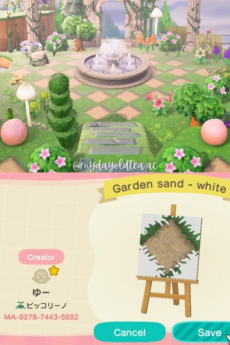 Animal Crossing Garden Codes, Acnh Path Codes, Acnh Path, Rock Path, Animal Crossing Qr Codes Clothes, Animal Crossing Wild World, Path Design, Animal Crossing Characters, Qr Codes Animal Crossing