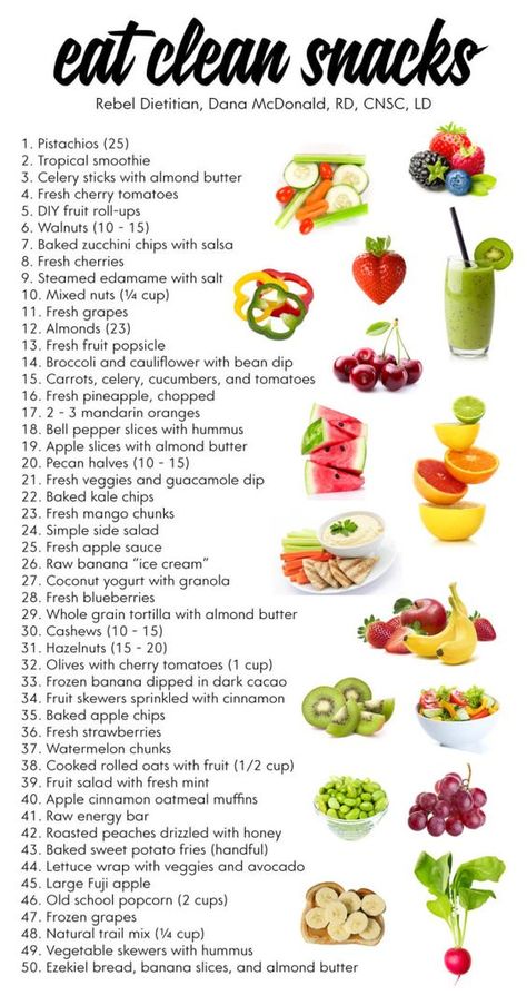 10 Healthy Snacks for Clean Eating Eat Clean Snacks, Resep Smoothie, Clean Snacks, Resep Salad, Makanan Diet, God Mat, Diet Vegetarian, Nutritious Snacks, Eat Clean