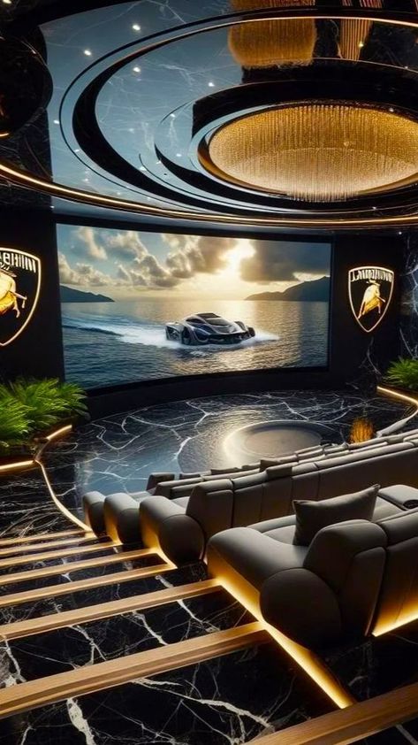 Yacht Aesthetic - Luxurious Lamborghini Room Interior#boating #sunset #wind #navigation Super Yachts Interior, Lamborghini Yacht, Cyberpunk Character Art Male, Yacht Wallpaper, Dark Luxury Aesthetic, Yacht Lifestyle, Yachts Interior, Cyberpunk Character Art, Theatre Room Ideas