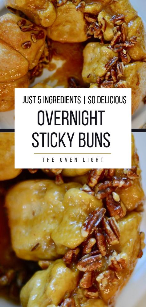 Overnight Sticky Buns, Easy Sticky Buns, Cinnamon Sticky Buns, Morning Bun, Sticky Buns Recipes, Overnight Recipes, Overnight Breakfast, Christmas Morning Breakfast, Meals Recipes