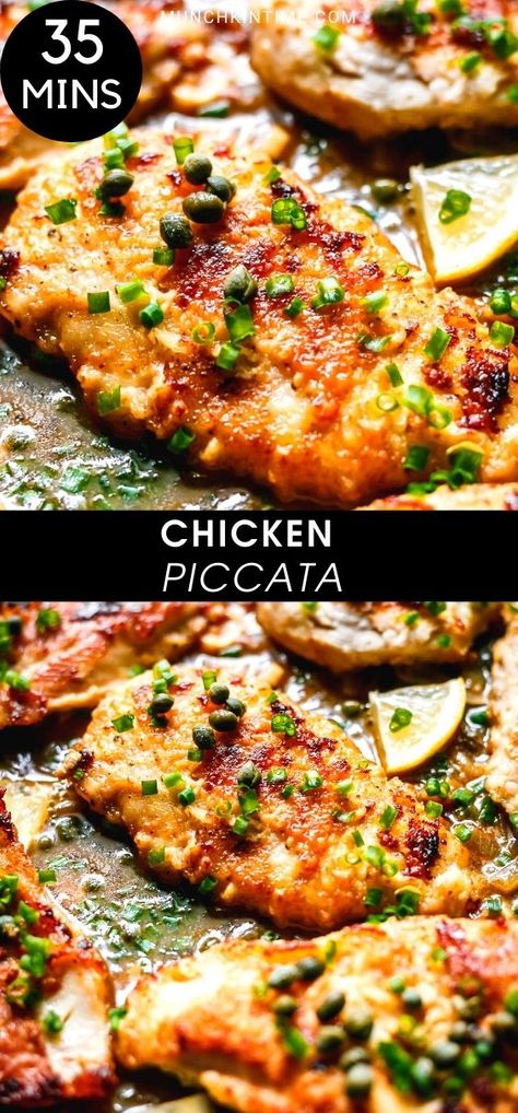 Lemon Chicken Marsala, Oven Chicken Piccata, Chicken Piccata With White Wine Lemon Sauce, Chicken Pacata Easy, Paleo Chicken Piccata Recipe, Chicken Piccata No Wine, Healthy Chicken Picatta Recipe, Lemon Chicken Piccata Recipe With Capers, Capers Chicken Recipes