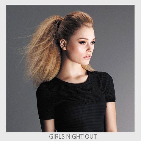 Babyliss | Girls Night Out | Crimped Ponytail Crimped Ponytail, Hair Pony, Avant Garde Makeup, Crimped Hair, Model Inspo, Hair Ponytail, Good Hair Day, Bad Hair Day, Lace Fashion