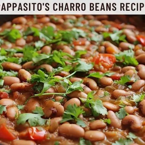 Pappasito's Charro Beans Recipe - Easy Kitchen Guide Best Charro Beans Mexican, Homemade Charro Beans Mexican, Mexican Beans Charro, Quick Charro Beans, El Charro Beans, Mexican Charro Beans Recipe, Restraunt Recipes, Charro Beans Recipe, Charro Beans