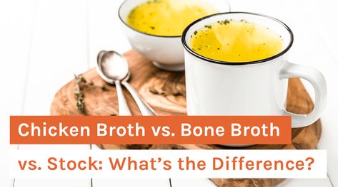 Chicken Broth vs. Bone Broth vs. Stock: What’s the Difference? - Organixx Bone Broth Vs Chicken Broth, Protein In Chicken, Bone Broth Powder, Making Bone Broth, Bone Broth Recipe, Immune System Boosters, Chicken Bones, Broth Recipes, Food Info