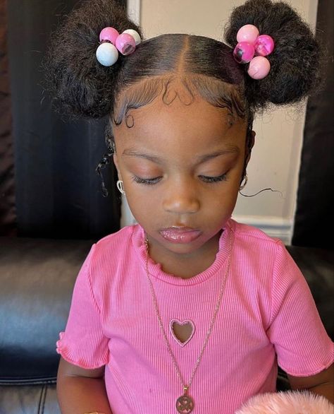 Hairstyles For Lil Black Girls Kids, Kids Buns Hairstyles, Back To School Hairstyles Black Kids, Cute Toddler Hairstyles Black, Black Baby Girl Hairstyles, Black Baby Girl, Daughter Hairstyles, Black Kids Braids Hairstyles, Easy Hair Ideas