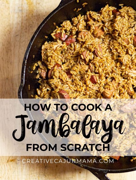 Pork Jambalaya Recipe Cajun, New Orleans Style Jambalaya, Homemade Jambalaya Recipe, Cajun Ninja Jambalaya Recipe, Cajun Jambalaya Recipe Louisiana, Authentic Cajun Jambalaya Recipe, Brown Jambalaya Recipe, Louisiana Jambalaya Recipe, Louisiana Jambalaya