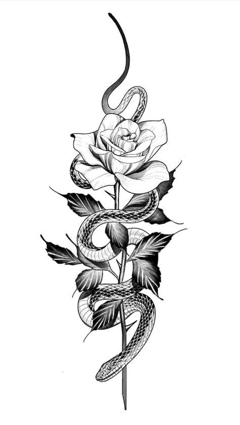 Simple Unique Tattoos, Animal Design Tattoo, Medium Size Tattoos, Single Rose Tattoos, Virgo Tattoo Designs, Cobra Tattoo, Inner Forearm Tattoo, Rose Tattoos For Women, Dragon Tattoo For Women