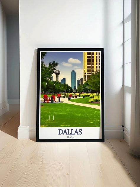 Dallas Art Klyde Warren Park Skyline Art Dallas and Texas Wall Art Dallas Skyline Art and Texas Home Decor Dallas Decor - Etsy Dallas Art, Dallas Travel, Texas Home Decor, Texas Wall Art, Dallas Skyline, Urban Beauty, Stunning Architecture, Life Energy, Skyline Art