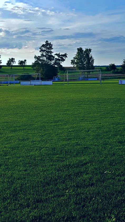 A football training pitch Football Ground Aesthetic, Football Pitch At Night, Grassroots Football, Football Ground Background, Soccer Field At Night, Football Pitch, Starred Up, Youth Football, Kids Soccer