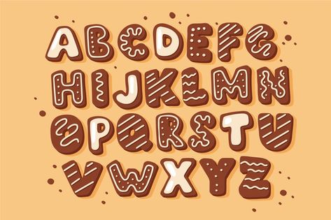 Cute Christmas Fonts, Festive Fonts Alphabet, Candy Fonts Alphabet, Holiday Fonts Alphabet, Winter Fonts Alphabet, Christmas Letters Ideas, Christmas Lettering Alphabet, Christmas Font Alphabet, Christmas Letter Design