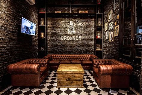 Gentlemans Room, Bar Lounge Room, Speakeasy Decor, Rustic Man Cave, Bourbon Room, Whiskey Room, Brewery Design, Man Cave Room, Pub Design