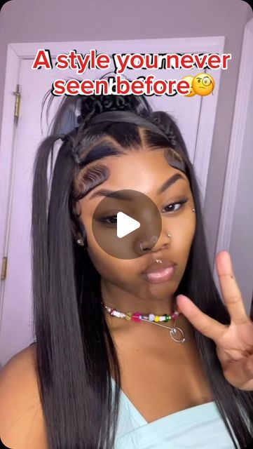 309 likes, 3 comments - zsfhair_com on August 22, 2024: "Unique hairstyles.Bookmark it.😍👆🏽#hairfashion #wigtutorial #hairstyles #haircut #beauty #newyorkhairstylist #fyp #hair #hairstylist #wig#blackgirmagic #hairinfluencer #curlywig #wiginstall #tapeinhair #diywig #fyp #reels #hair #hairtutorial #hairstyles #wigstyling #hairstyle #wigfashion #hairwaves#hairinspo #hairideas #uniquehair #butterflybraids  (Cr:@amariithebarbie)TT". 1999 Hairstyles Black Women, Quick Weave Hair Styles For Black Women, 90s Inspired Hairstyles Black Women, Unique Wig Hairstyles, 90s Hairstyles For Black Women, Track Hairstyles, 90’s Hairstyles, French Braid Ponytail, Diy Wig