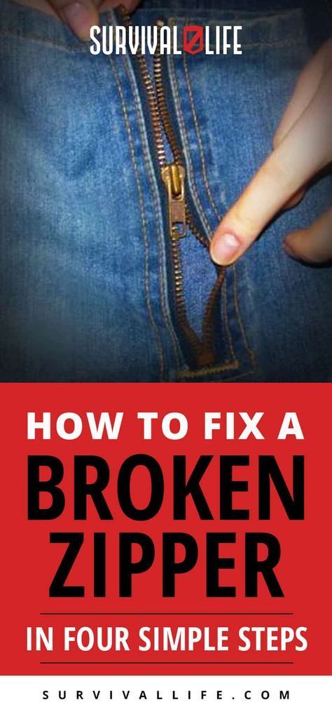 Broken Zipper | How to Fix a Broken Zipper In Four Simple Steps Fix Zipper, Fix Broken Zipper, Fix A Zipper, Zipper Repair, Round Round, Broken Zipper, Repair Clothes, Trendy Sewing, Survival Life