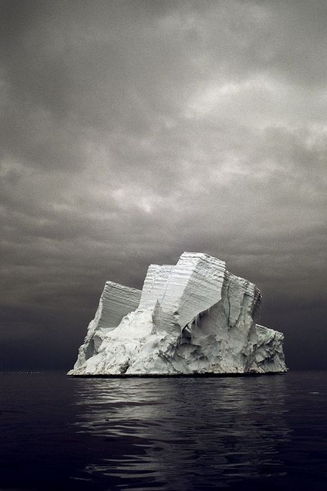 "the last iceberg/stranded iceberg ii" by camille seaman. cape bird, antarctica. 2006. Ice Berg, Trading Post, Land Art, Skyrim, Natural World, Black And White Photography, Beautiful World, Dark Fantasy, In The Middle