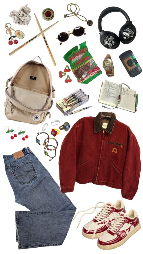 (Mine no reposts) 80s Outfits For School, Music Outfits, 80s Outfits, Outfit Inso, Outfits For School, Outfit Inspo Casual, Autumn Clothes, Aesthetic Look, Whimsical Fashion