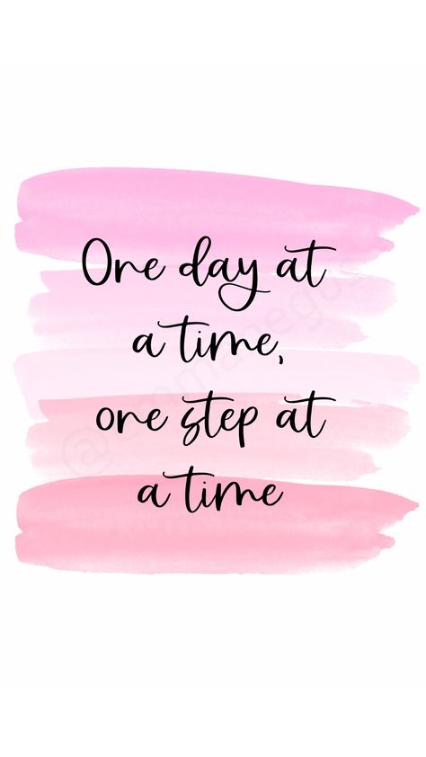 pink watercolor stripes ombre with quote for students that reads 'one day at a time one step at a time'. Wall Motivation Ideas Student, Office Quotes Motivational Wall Art, Classroom Quotes Motivational, Diy Motivational Wall Art, Counsellor Quotes, Quote For Students, Counselling Room Design, Teacher Qoutes, Therapist Office Design