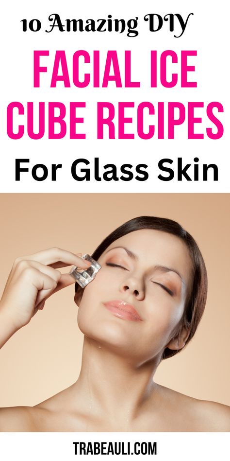 diy facial ice cubes Diy Ice Cubes For Face, Facial Ice Cubes, Ice Cube On Face, Ice On Face, Ice Face Mask, Chocolate Facial, Face Mask Ingredients, Facial Puffiness, Ice Face