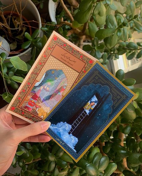 Vintage Ramadan x Eid Art Gift Set - Live now architecturebyari.com💗 . . The perfect 5 piece gift set for your loved ones this ramadan and eid season with a nostalgic south asian touch. Items included: 2x Postcards (89 x 148 mm) - ‘Ramadan mubarak’ and ‘Aao Chaand Dekhein’ 2x Prints (approx a5, 148 x 185 mm) - ‘Afternoon in the courtyard - vintage eid edition’ and ‘Moment of Escape - ramadan edition’ 1x Surprise Polaroid Print. . . (Background wallpaper by La Maison Pierre wallpapers) #islami... Eid Art, Mehndi Event, Ramadan Design, Eid Hampers, Desi Art, Ramadan Poster, Print Background, Art Traditional, Truck Art