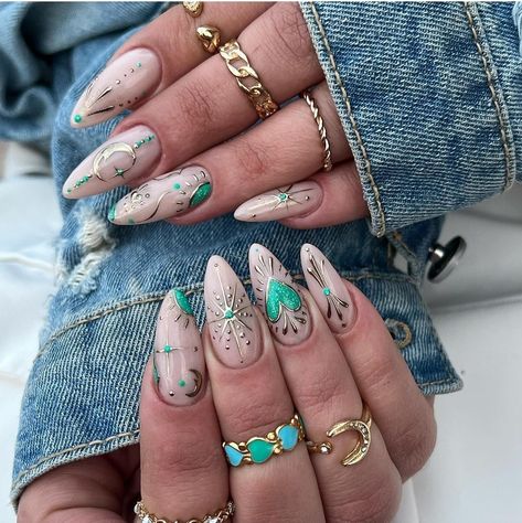 Trending Nails Now, Nail Art 2024 Trends, Trending Nails 2024, Coachella Nails, Boho Nails, Trending Nails, Fall Gel Nails, Minimalist Nail Art, Her Nails