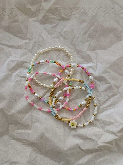 Friendship Bracelet Kit, Anting Manik, Beads Kit, Small Bead Bracelet, Bracelet Making Kit, Preppy Jewelry, Bracelet Kit, Beaded Necklace Diy, Diy Bracelets Patterns