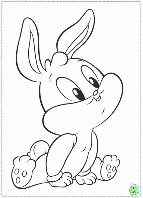 Easy Disney Drawings, Baby Coloring Pages, Baby Looney Tunes, Bunny Coloring Pages, Disney Art Drawings, Cartoon Coloring Pages, Disney Coloring Pages, Art Drawings For Kids, Cute Coloring Pages