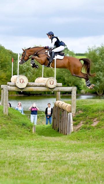 Ben Clark on Instagram: "@kristinahalljackson & IGOR B flying over my favourite cross country fence at the NAF Five Star International Hartpury Horse Trials yesterday! . . . . #eventing #equestrian #crosscountry #horse #horseriding #horsesofinstagram #horses_of_instagram" Crosscountry Horse, Cross Country Jumps, Horse Riding Quotes, Country Fences, Show Jumping Horses, Equestrian Aesthetic, Horse Trials, Equestrian Events, Eventing Horses