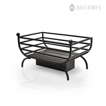 Hermes Bio Ethanol Grate in Traditional Style Empty Fireplace Ideas, Gel Fireplace, Fireplace Showroom, Fire Grate, Fireplace Grate, Fire Basket, Stainless Steel Containers, Double Sided Fireplace, Ethanol Fireplace