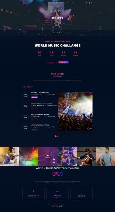 Party Website Design, Musician Website, Template Music, 블로그 디자인, Party Website, Band Website, Design Sites, Event Website, Webdesign Inspiration