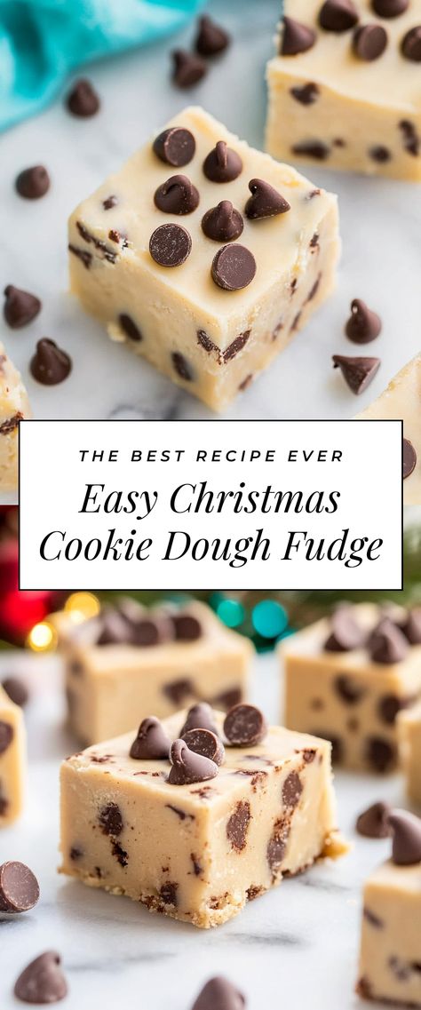 Image for Easy Christmas Cookie Dough Fudge M&m Cookie Dough Fudge, Cookie Dough Fudge Recipe Easy, Easy Cookie Christmas Recipes, Christmas Work Treats, Fudge Recipes For Christmas, Make Ahead Christmas Cookies Dough, Holiday Desserts For Gifts, Non Cookie Christmas Treats, Icing Fudge Easy