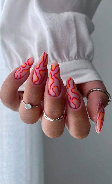 summer nails, bright summer nails, summer nails acrylic, summer french tip nails Bright Red French Tip Nails, Red And Orange Nails, Nails Red Orange, French Tip Nails Summer, Summer Nails Red, Red Orange Nails, Red French Tip Nails, Bright Orange Nails, Summer Holiday Nails