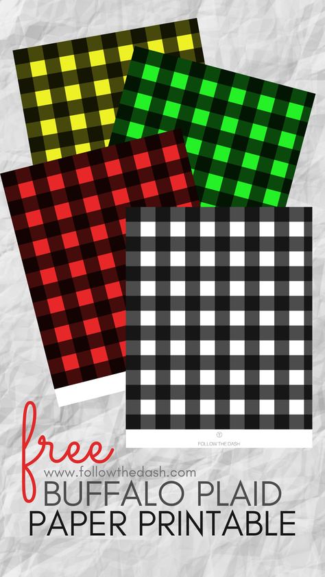 Buffalo Plaid Wrapping Paper, Binder Divider, Plaid Wrapping Paper, Free Printable Paper, Plaid Trend, Wholesale Crafts, Wholesale Craft Supplies, Binder Printables, Bulletin Board Borders