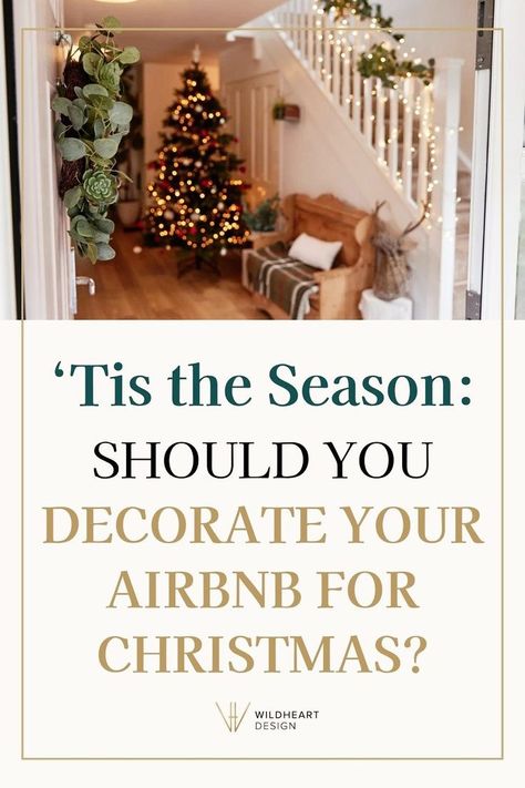 Wondering whether you should decorate your Airbnb for Christmas? While you may be tempted to go all out and turn your vacation rental into a winter wonderland with all kinds of Christmas decorations, you might want to think twice before doing so, as there are a few things you should keep in mind as an Airbnb host. In this article, I’m laying out the pros and cons of decorating your Airbnb for the holidays to help you decide whether you should deck the halls this year. Vacation Rental Decor Ideas, Decorate Airbnb, Vacation Rentals Decor, Vacation Rental Host, Stylish Room Decor, Unique Vacations, Hosting Guests, Rental Decorating, Airbnb Host