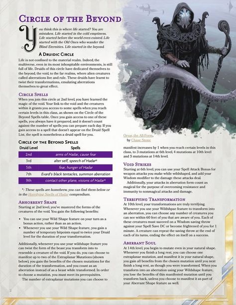 Dnd Homebrew Druid Subclasses, Homebrew Spells, Character Classes, Dungeons And Dragons Rules, Dnd Druid, Dnd Stats, Dnd Character Sheet, Dnd Homebrew, D D Classes