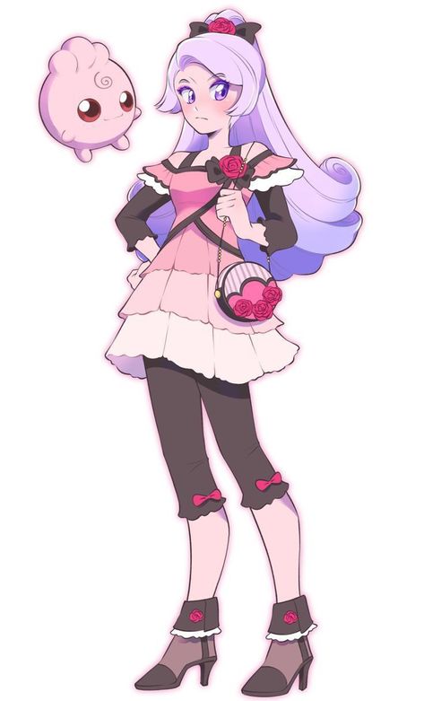 Fairy Type Pokemon Trainer Oc, Fairy Type Pokemon Trainer, Pokemon Oc Female Trainer, Pokemon Maps, Pokemon Trainer Oc, Pokemon Story, Pokemon Trainer Outfits, Female Pokemon Trainers, Pokemon Mix