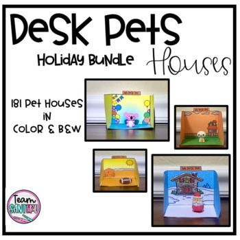 Desk pets are a great incentive to use in the classroom with any classroom management program you have already implemented. You can buy small animal erasers, plastic ducks, and or plastic animals. This product gives a variety of houses for your students' desk pets. All of these items can be printed ... Desk Pets, Desk Pet, Positive Classroom Environment, Black And White Spider, Animal Erasers, Token Board, Classroom Management Strategies, 24th Birthday, Black And White Tree