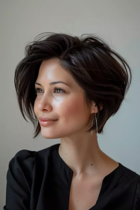 Haircuts For Ladies, Trendy Bob Hairstyles, Long Pixie Hairstyles, Lob Haircut, Long Pixie, Stylish Haircuts, Edgy Hair, Penteado Cabelo Curto, Short Hair Haircuts