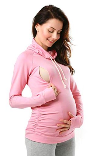 Maternity Sweatshirt, Pregnant Outfits, Maternity Hoodie, Pregnancy Outfit, Maternity Nursing Clothes, Maternity Styles, Cute Maternity, Nursing Hoodie, Stylish Maternity Outfits