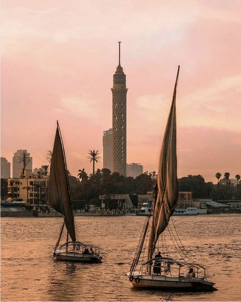 Cairo Tower, Ancient Egyptian Architecture, Egypt Aesthetic, Nile Delta, Alexandria Egypt, Old Egypt, Europe Photos, Nile River, Egypt Art