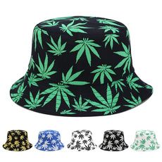 Cow Print Bucket Hat, Bob Chapeau, Bucket Hat Style, Hip Hop Cap, Bucket Cap, Running Hats, Summer Sun Hat, Tropical Leaf Print, Hat Men