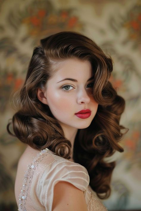 1940s Hairstyles, Hollywood Hair, Pin Up Hair, Mob Wife, Peinados Fáciles Para Cabello Corto, Short Hair Updo, Sleek Ponytail, Sleek Hairstyles, Retro Hairstyles