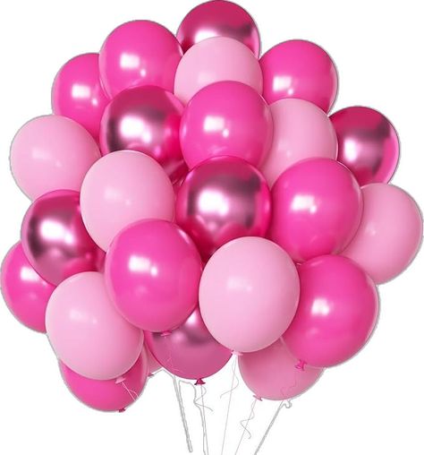 Chrome Pink, Happy 12th Birthday, Baby Shower Boho, Pink Latex, Beautiful Balloons, 13 Birthday, Princess Party Decorations, Princess Decorations, Pink Chrome